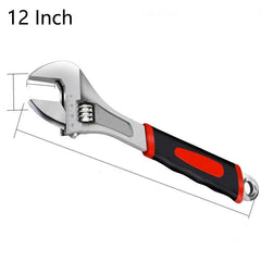 6/8/10/12/15 Inch Adjustable Wrench Large Openin Multifunction Spanner Universal Pipe Repair Tools Workshop Hand Repair Tools