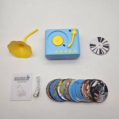 Children's Phonograph Story Music Player Toddler Toys Kids Gramophone with 96 Cards Early Childhood Education Birthday Gift