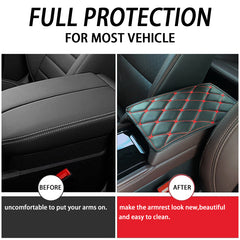 Universal Car Leather Armrest Mat Auto Armrests Storage Box Mats Dust-proof Cushion Cover Armrest Protector Waterproof Interior