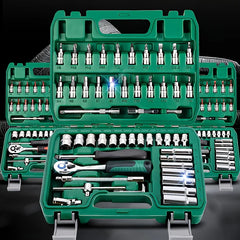 NEW Car Repair Tool Kit 46/53 Piece/Set Socket Set Car Repair Tool Ratchet Torque Wrench Combo Auto Repairing Tool Set