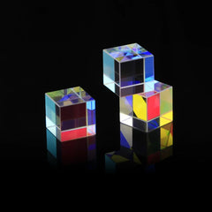 Science Cube Optical Prism Photography Hexahedral 1pcs15x15x15mm Home Decor Prism Glass Cube Topografia