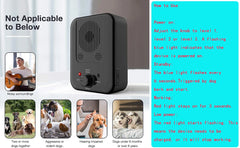 Barkpup Anti Barking Deterrent Device Dog Behavior Training Rechargeable Tool 10m Control Range LED Indicate Indoor/Outdoor Use